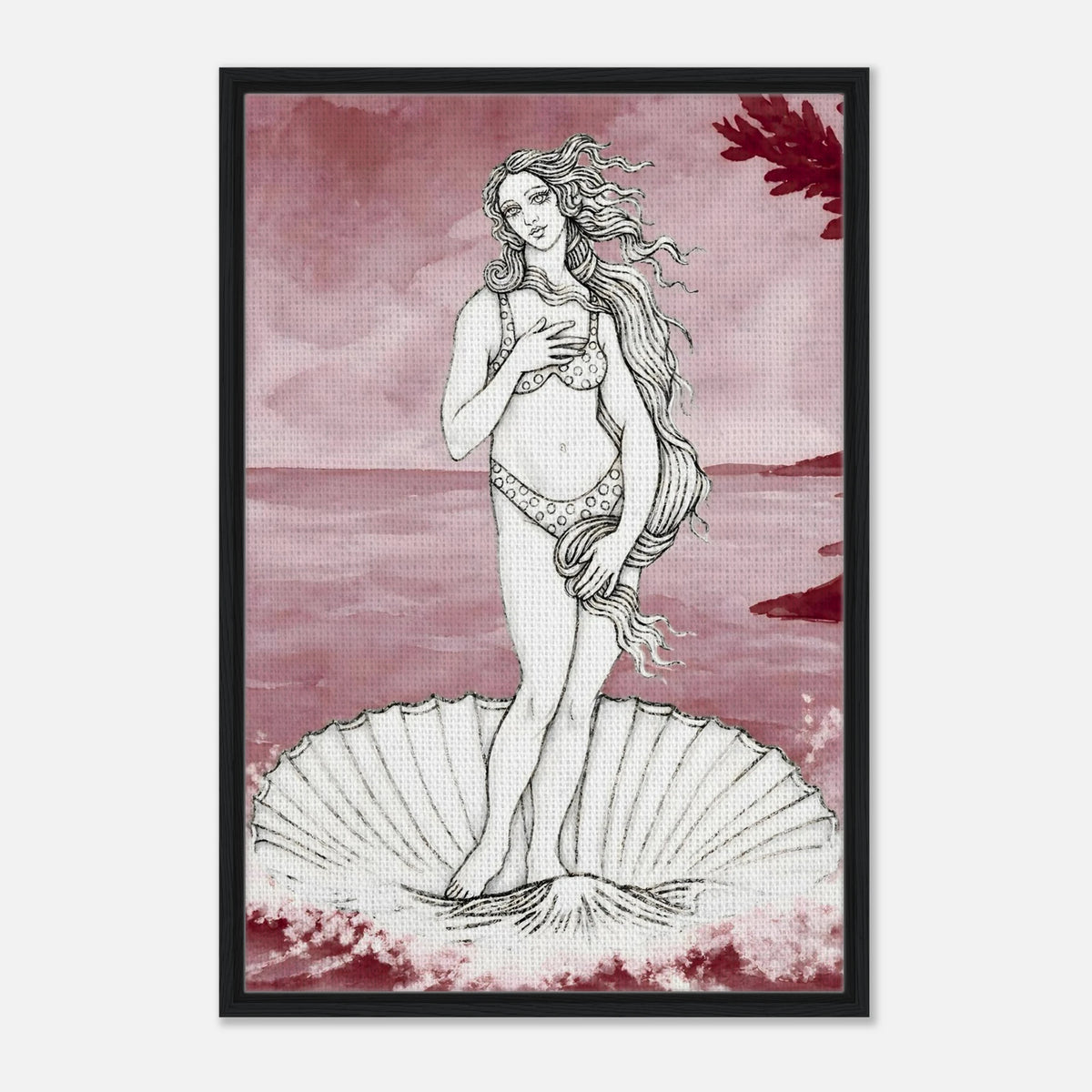 Aphrodite's Bikini framed canvas by Hazelune, image 9