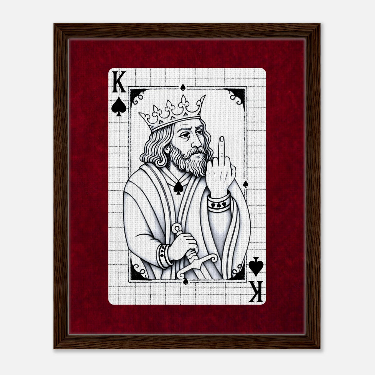 F*ck It King framed canvas by Hazelune, image 3