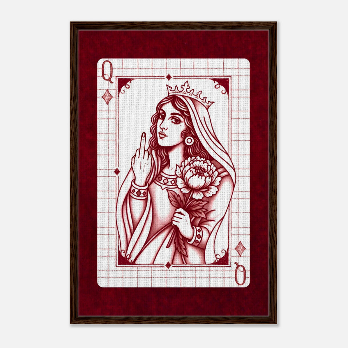 F*ck You Queen framed canvas by Hazelune, image 4