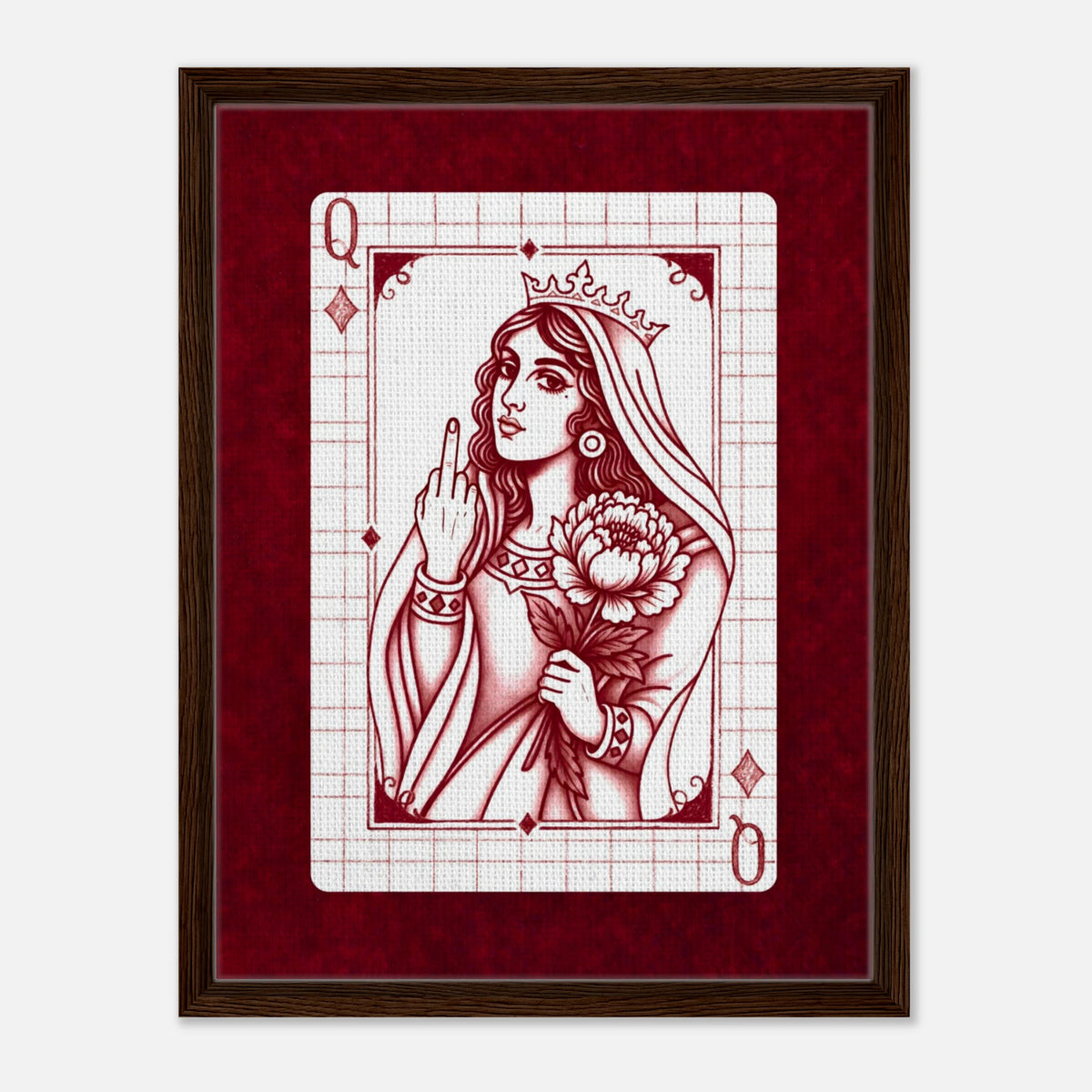 F*ck You Queen framed canvas by Hazelune, image 5