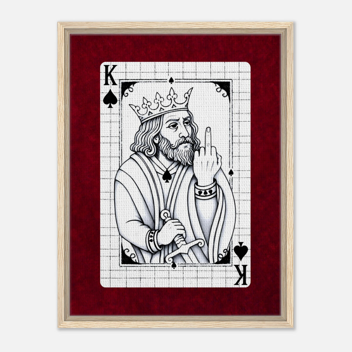 F*ck It King framed canvas by Hazelune, image 9