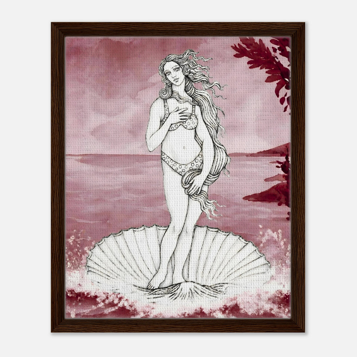 Aphrodite's Bikini framed canvas by Hazelune, image 7