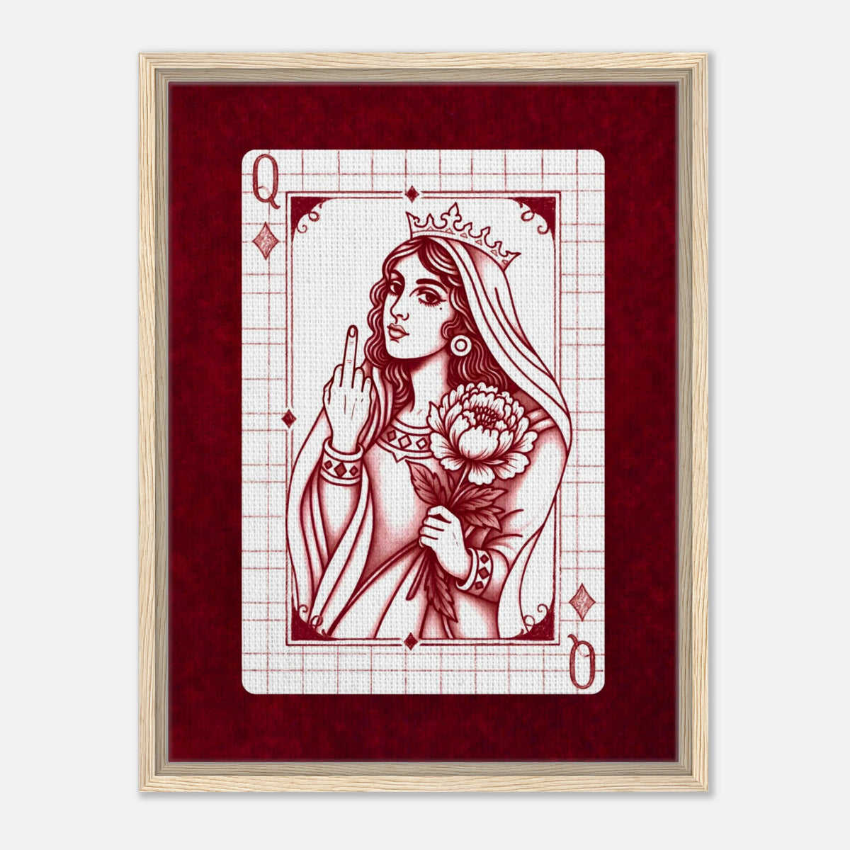 F*ck You Queen framed canvas by Hazelune, image 7