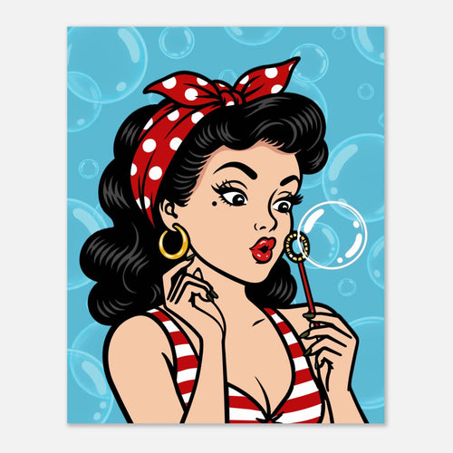 Bubble Blowing Baby print by Hazelune, image 2