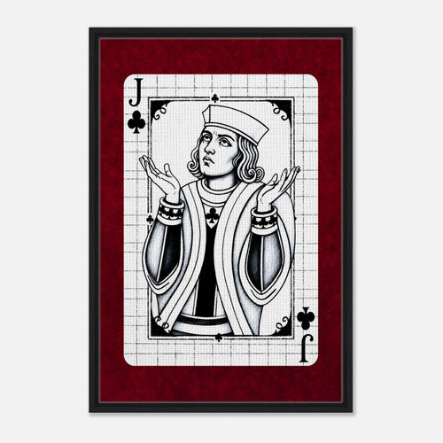 Exasperated Jack framed canvas by Hazelune, image 1