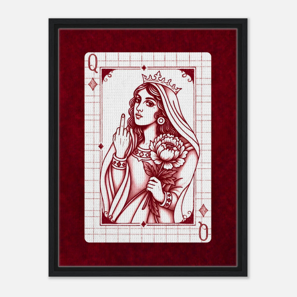 F*ck You Queen framed canvas by Hazelune, image 9