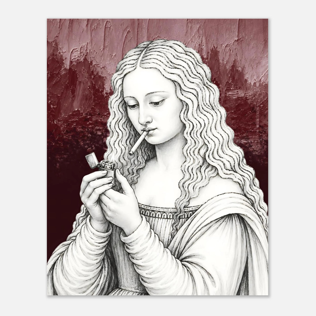 Mona Lisa Needs a Break print by Hazelune, image 3