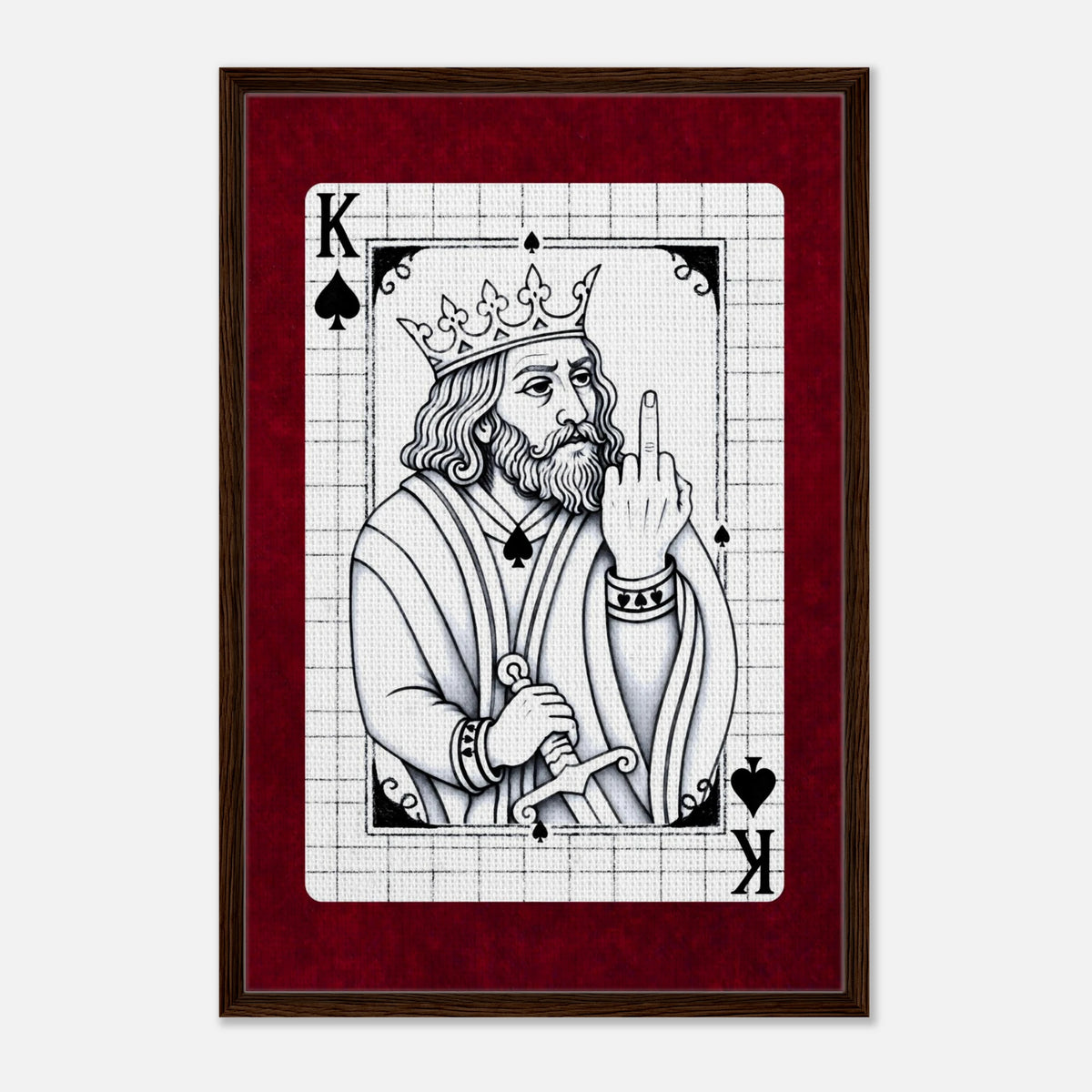 F*ck It King framed canvas by Hazelune, image 8