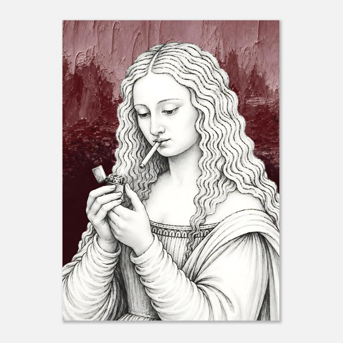 Mona Lisa Needs a Break print by Hazelune, image 1