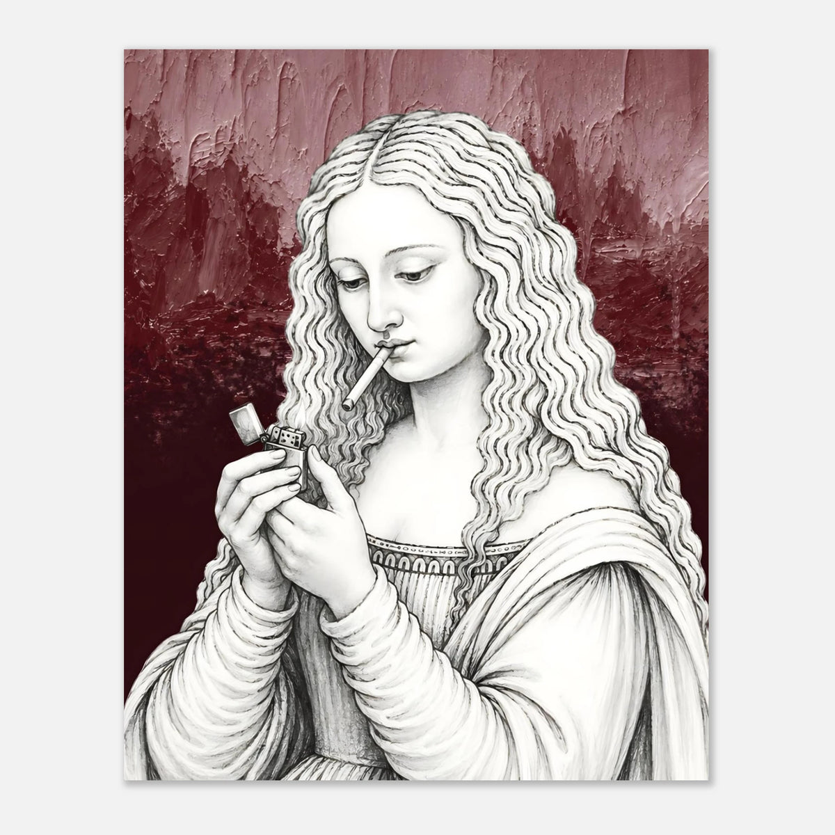 Mona Lisa Needs a Break print by Hazelune, image 6