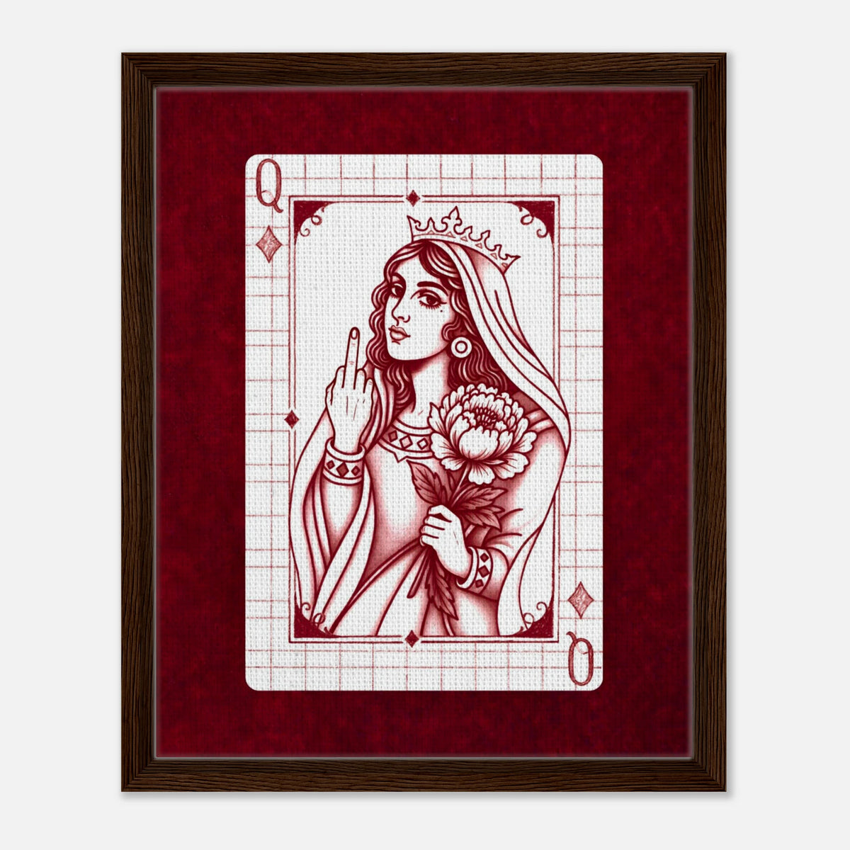 F*ck You Queen framed canvas by Hazelune, image 6
