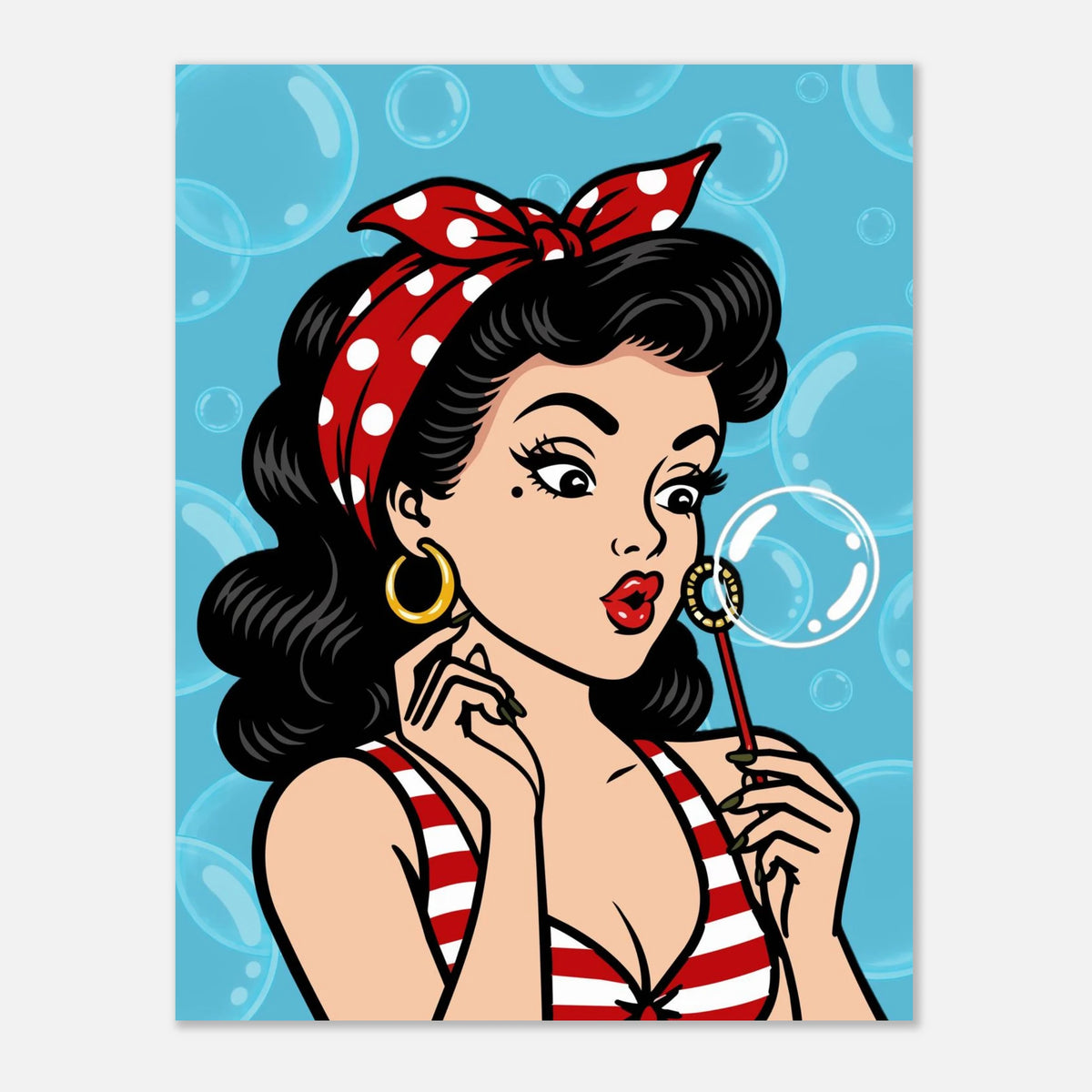Bubble Blowing Baby print by Hazelune, image 5