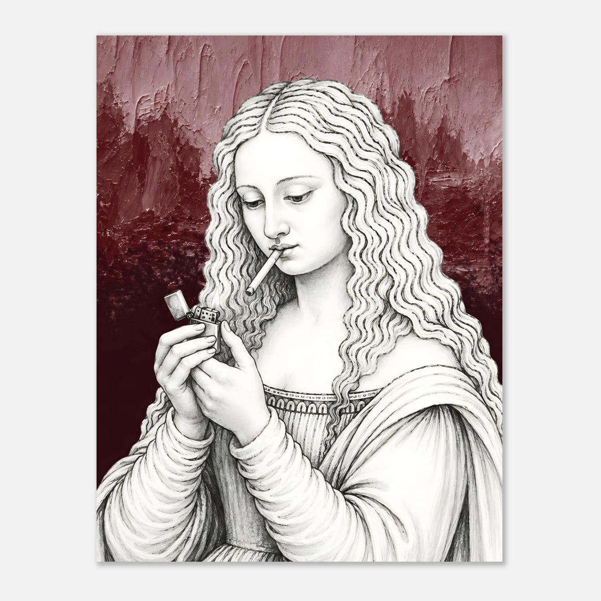 Mona Lisa Needs a Break print by Hazelune, image 5