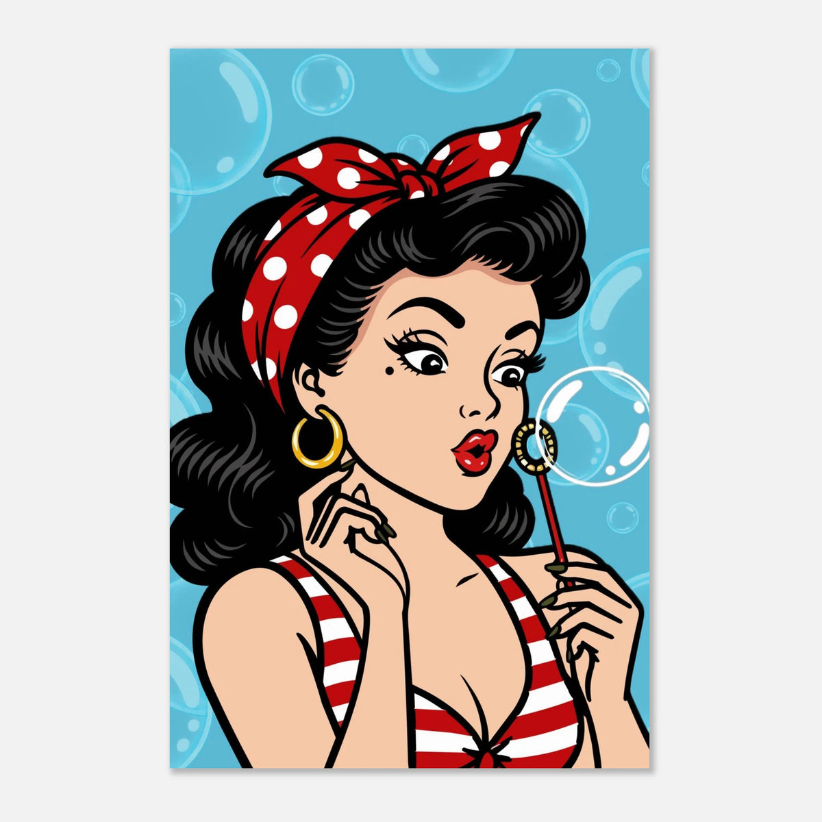 Bubble Blowing Baby print by Hazelune, image 3