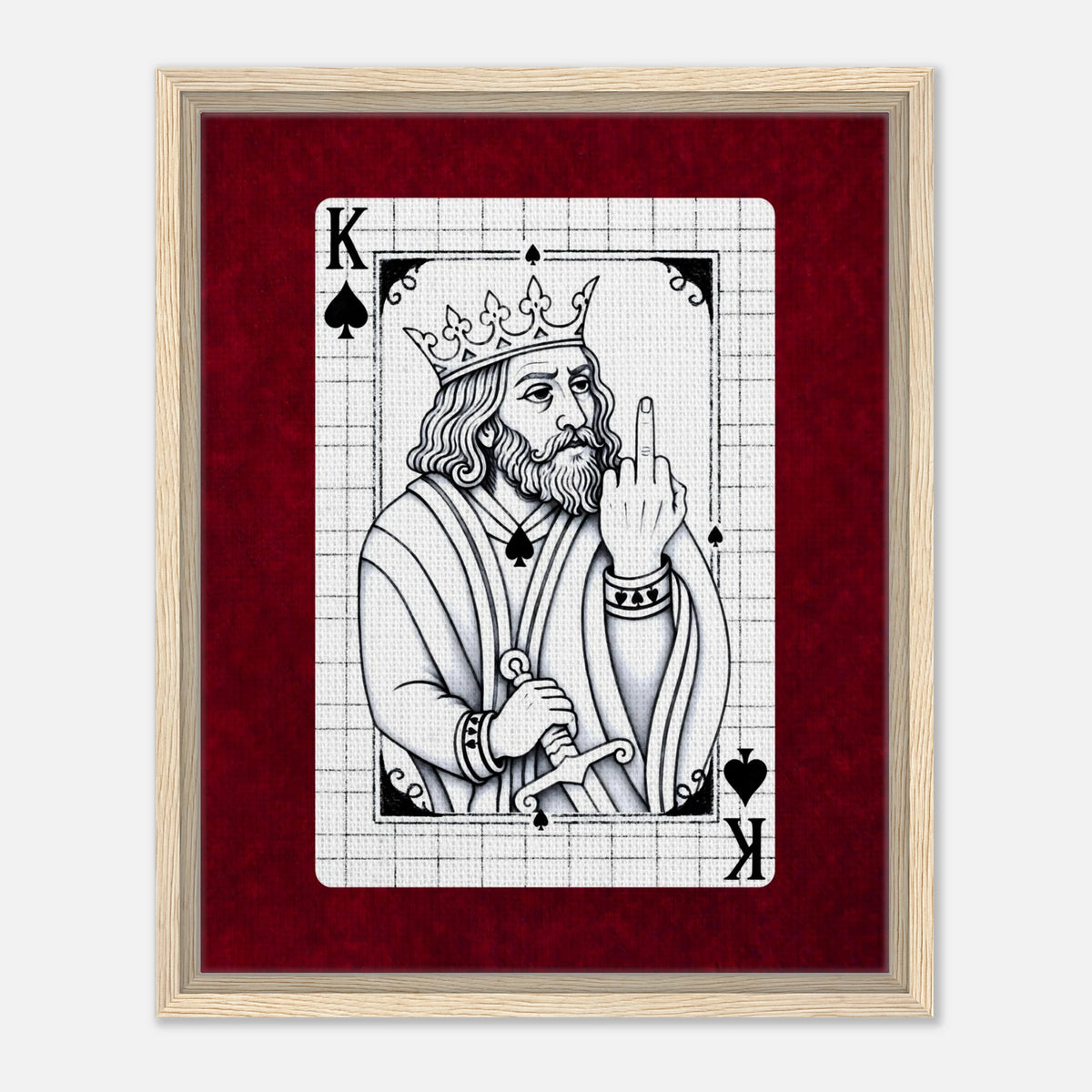 F*ck It King framed canvas by Hazelune, image 7
