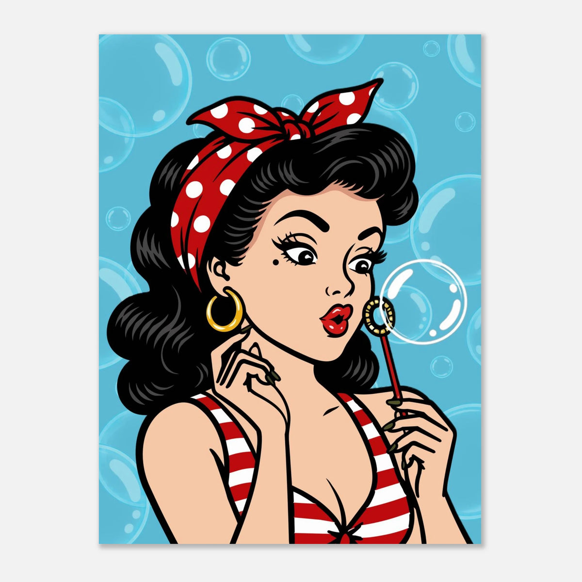 Bubble Blowing Baby print by Hazelune, image 6