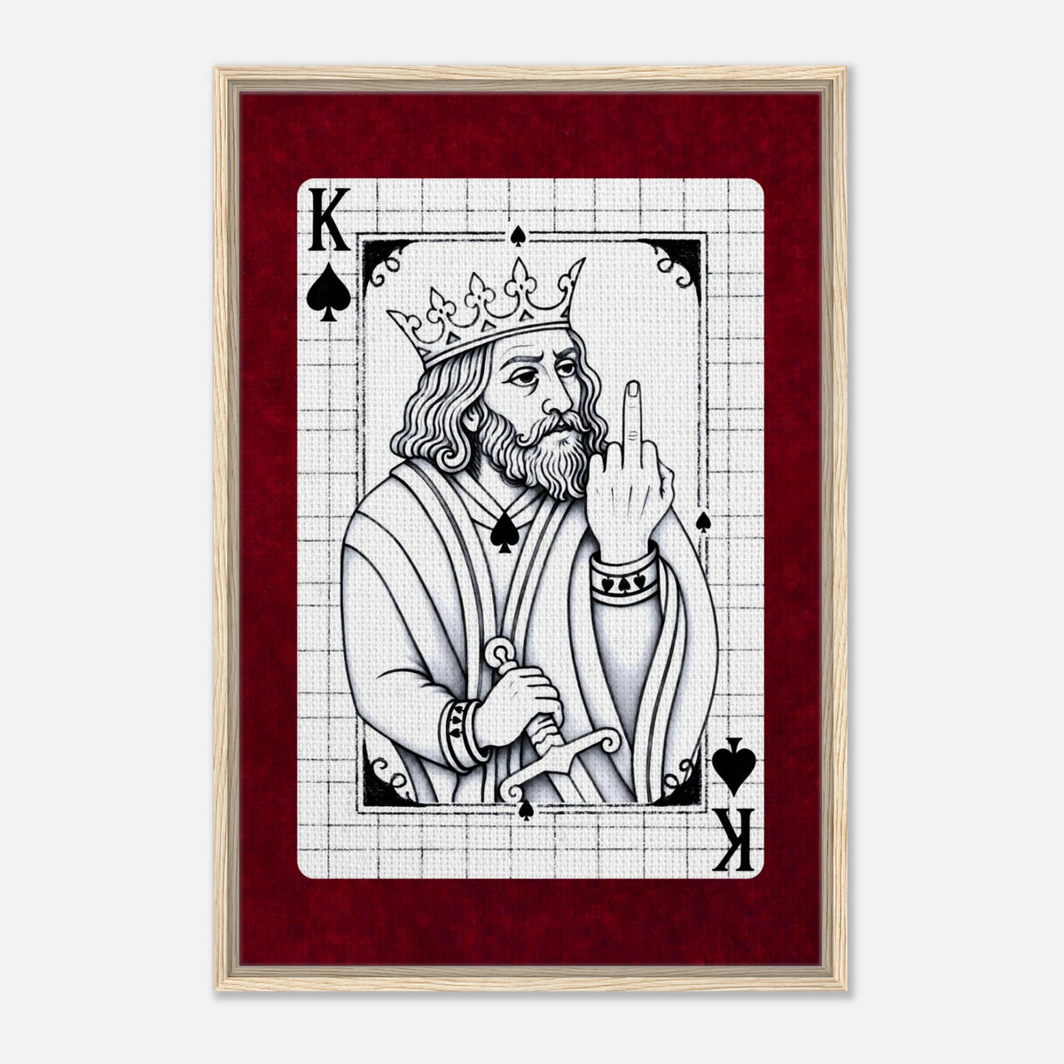 F*ck It King framed canvas by Hazelune, image 6