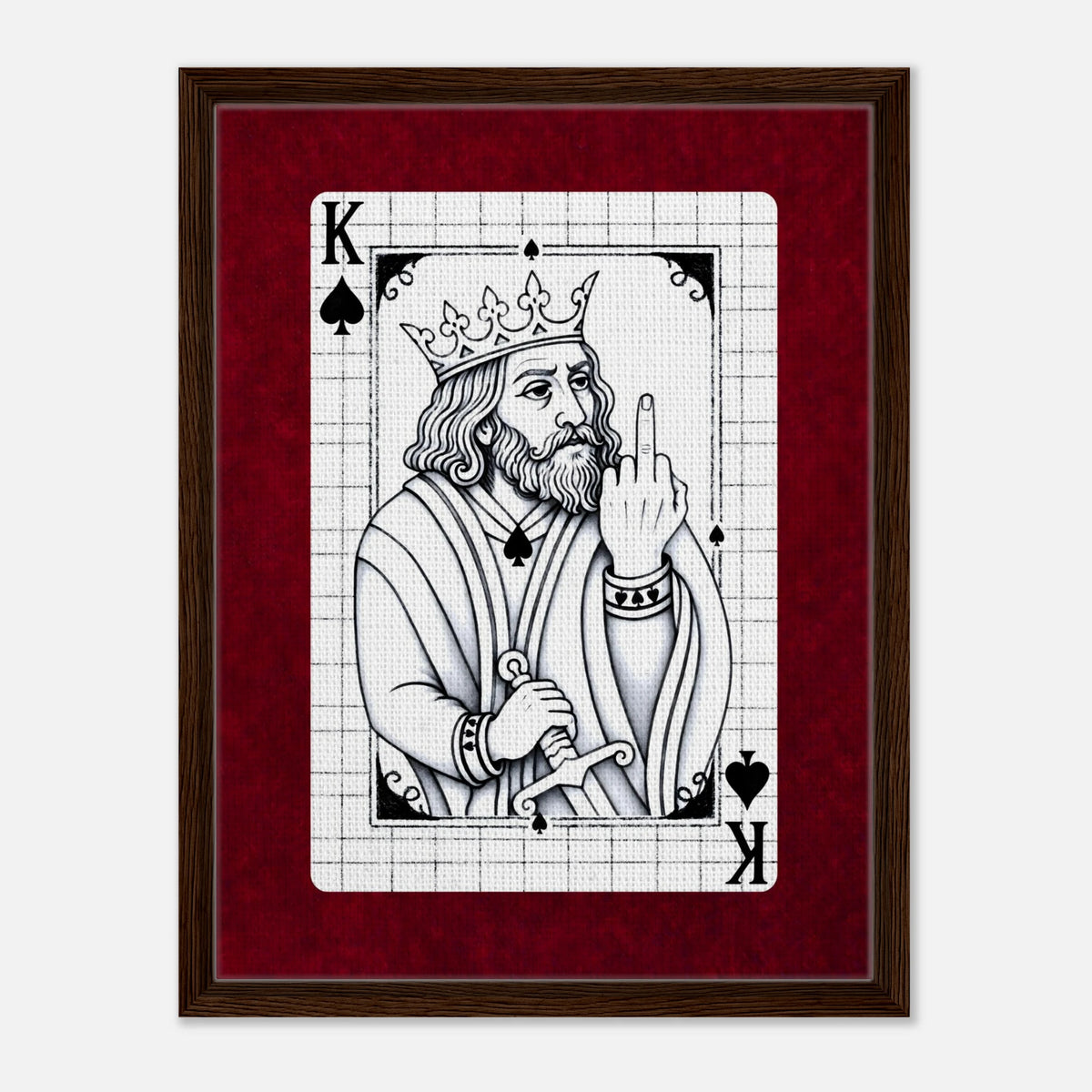 F*ck It King framed canvas by Hazelune, image 5