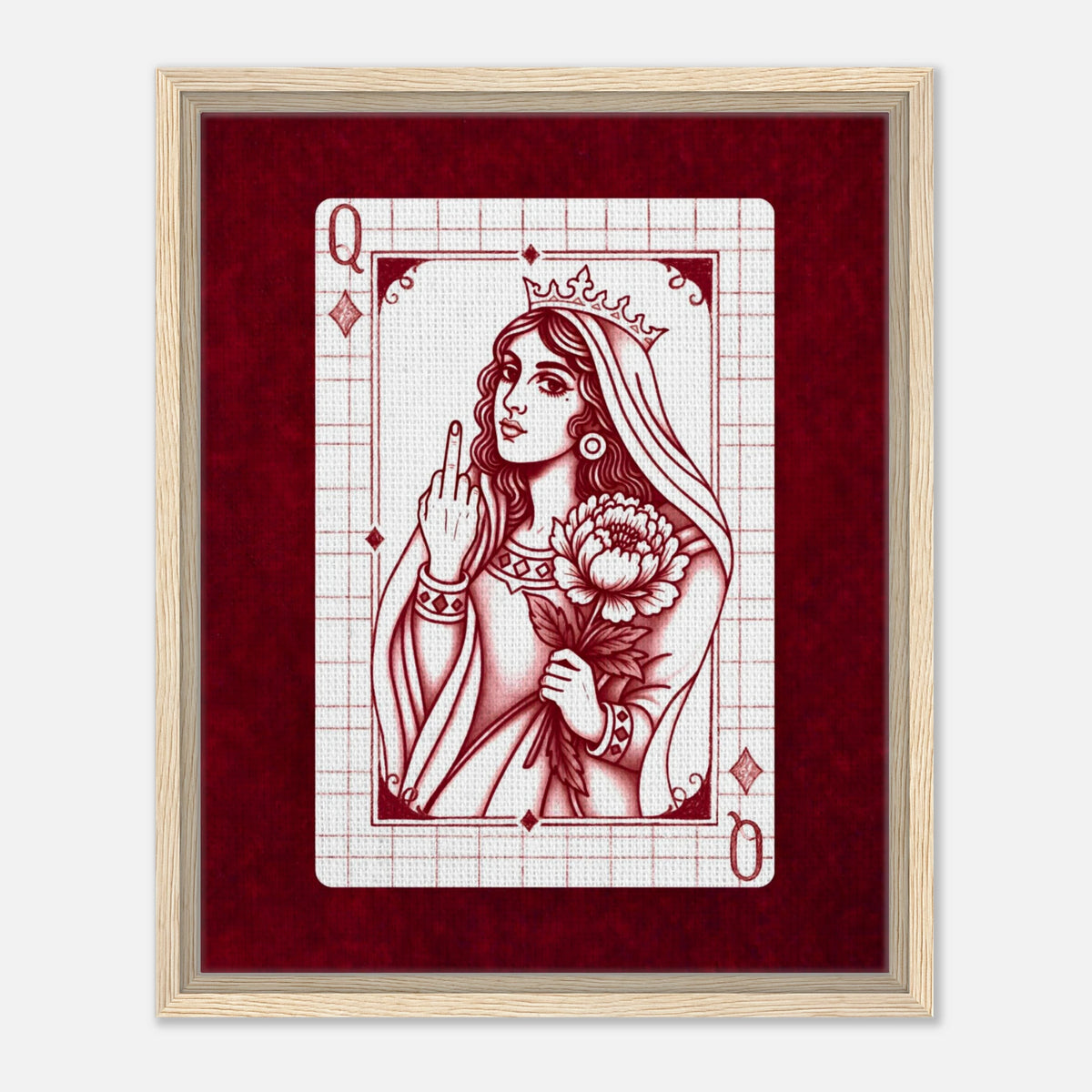F*ck You Queen framed canvas by Hazelune, image 3