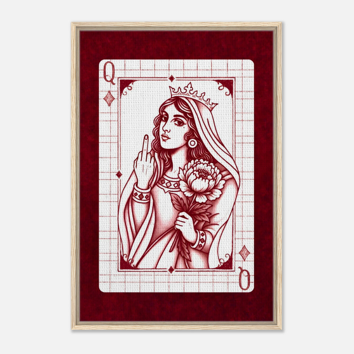 F*ck You Queen framed canvas by Hazelune, image 8